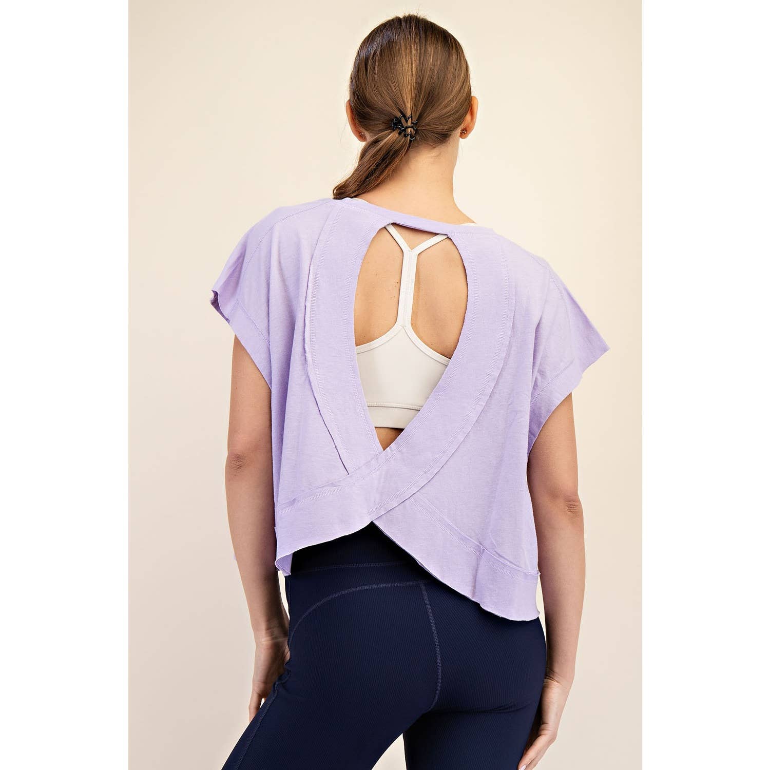 Rae Mode - Wholesale Shirt - Women's - COTTON SLUB OPEN BACK TOP12