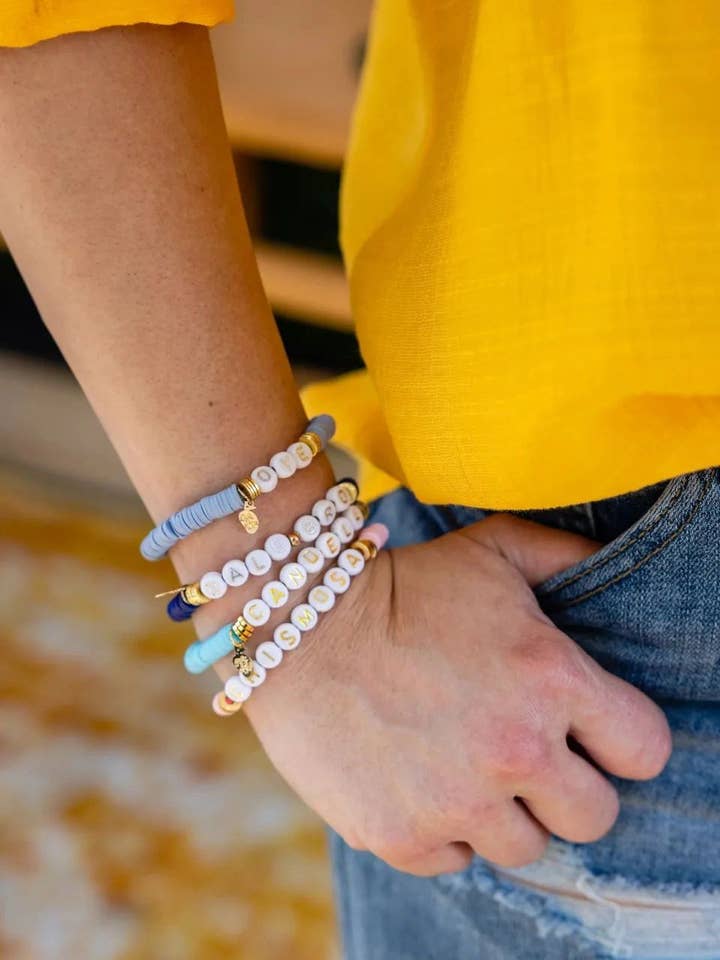 Pulseira Heishi Bead por atacado de Arroz Con Mango