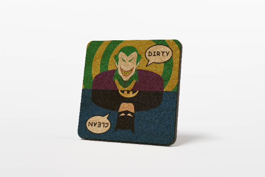 American Brand Studio - Wholesale Magnet - Batman & Joker Dirty Clean Dishwasher Magnet1