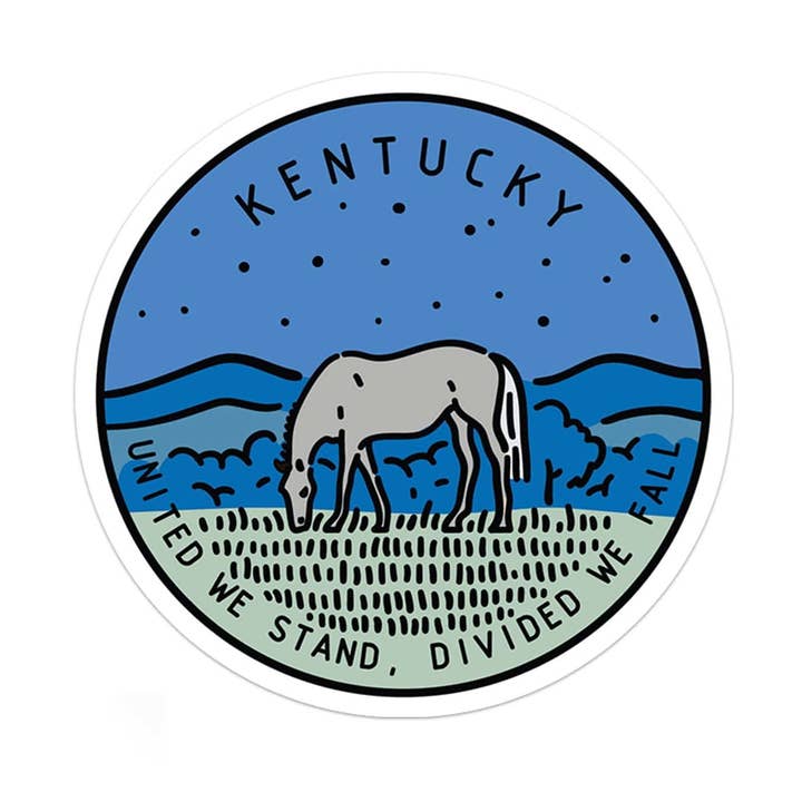 Kentucky Sticker for wholesale by Albion Mercantile Co.