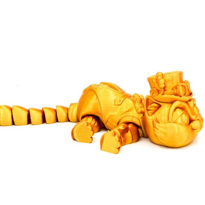 Friendly Fidget Steampunk Cat for wholesale by Clever Contraptions