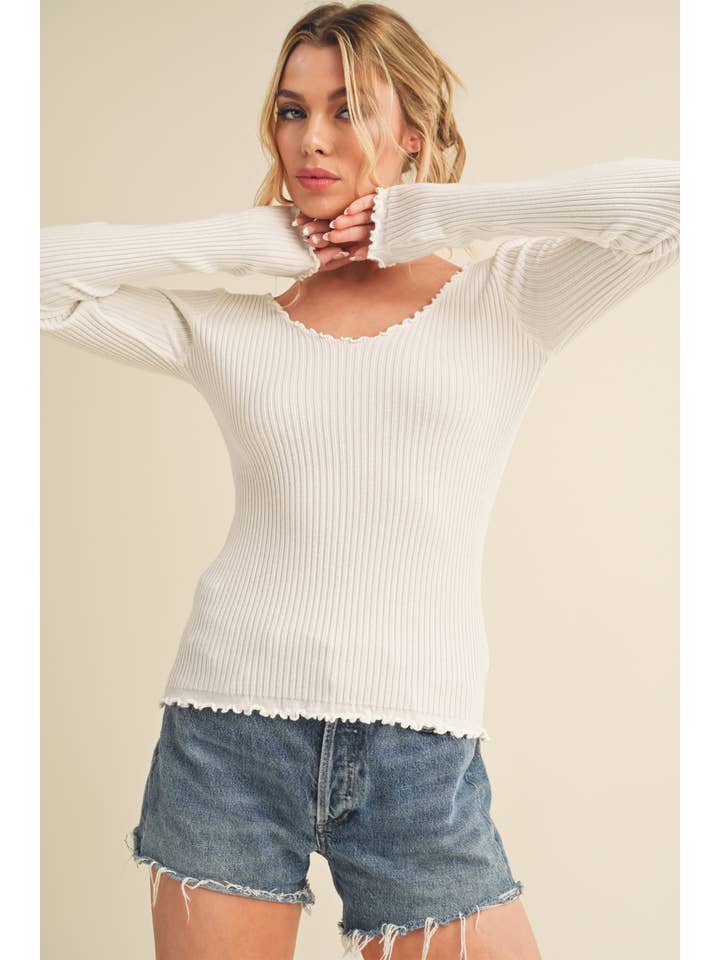 AEMI + CO - Wholesale Knit Sweater - Women's - 3105DN Adalie Knit Sweater21