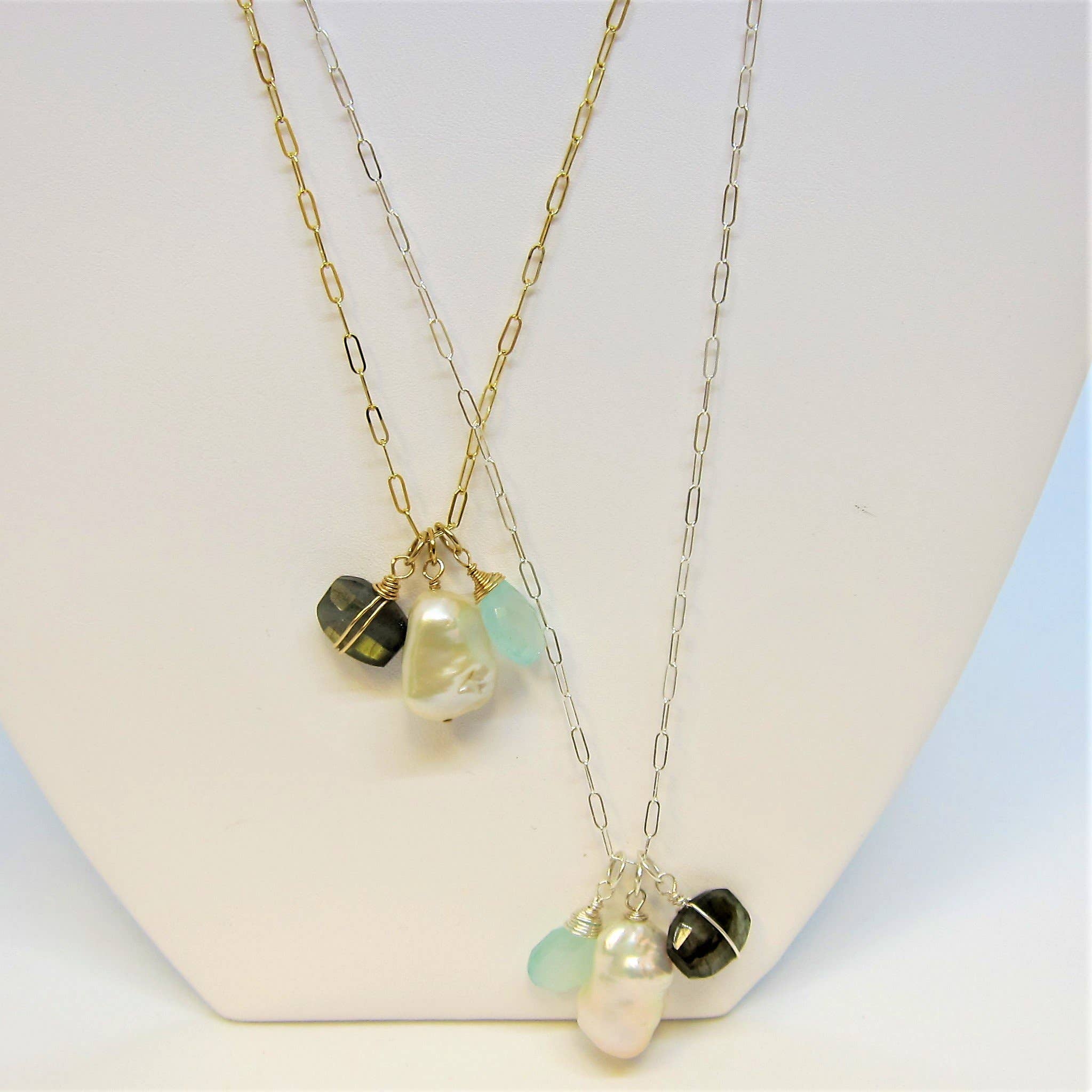 J. Mills Studio – Colar pingente/pendente por atacado – Colar de charme de pedras preciosas1