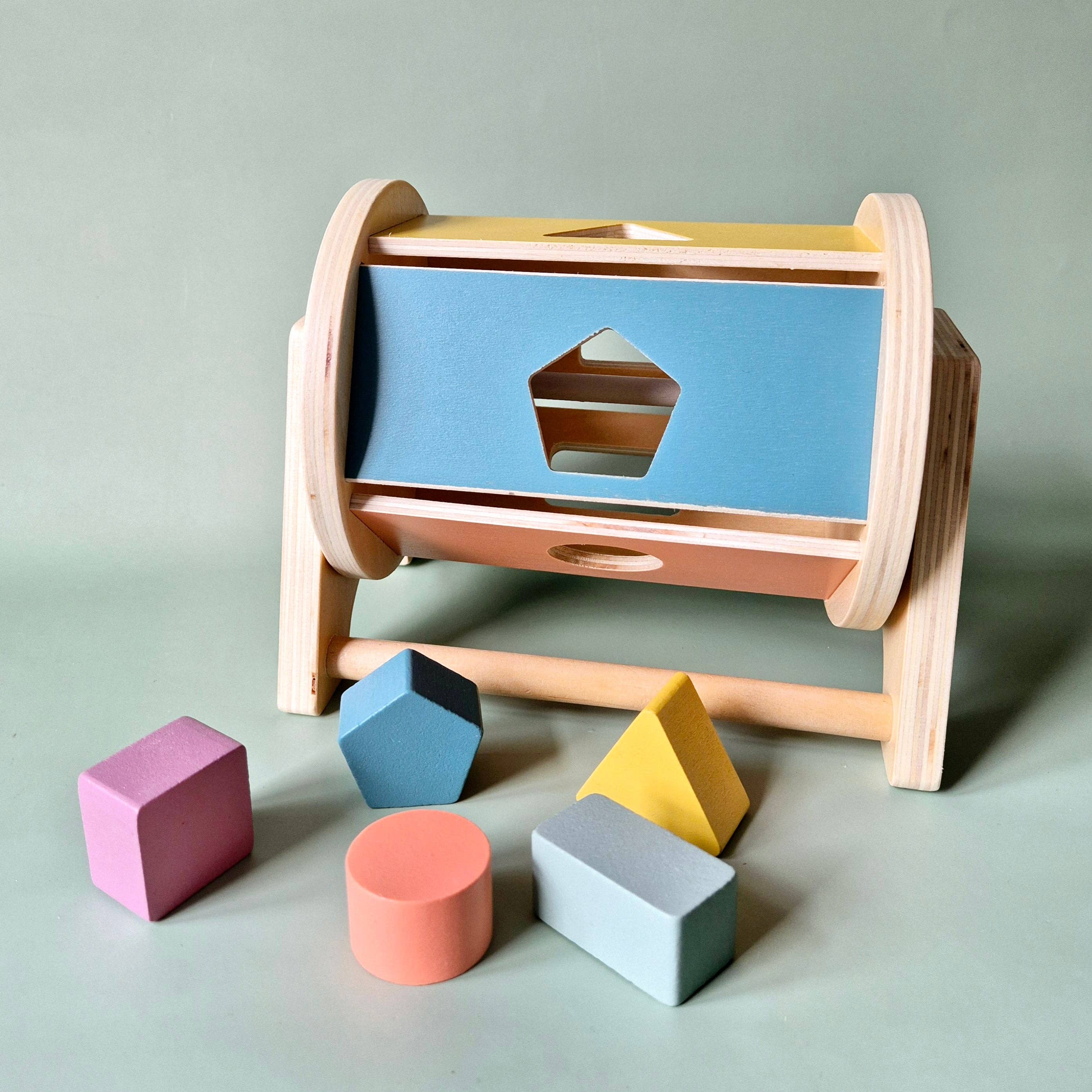 Rammelaartje - Wholesale Wood Toy - Kids - Wooden Rotatable Montessori Shape Sorter – Stimulates Motor Development4