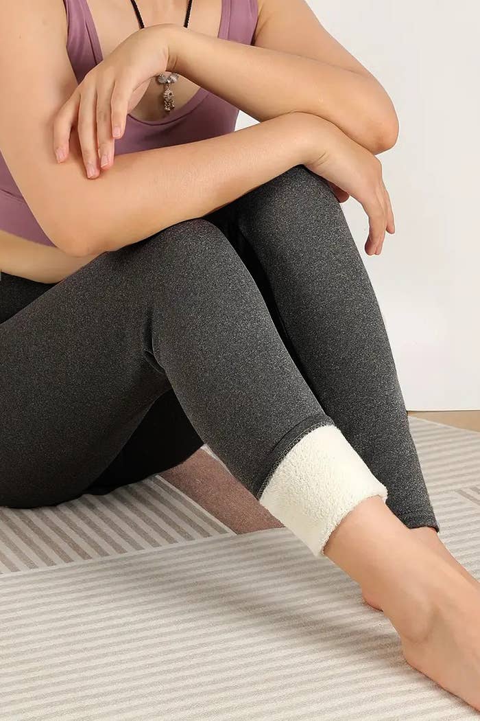 Color 5 - Wholesale Fashion Leggings - Women's - Lambskin thermal fur lined high waist winter warm leggings7