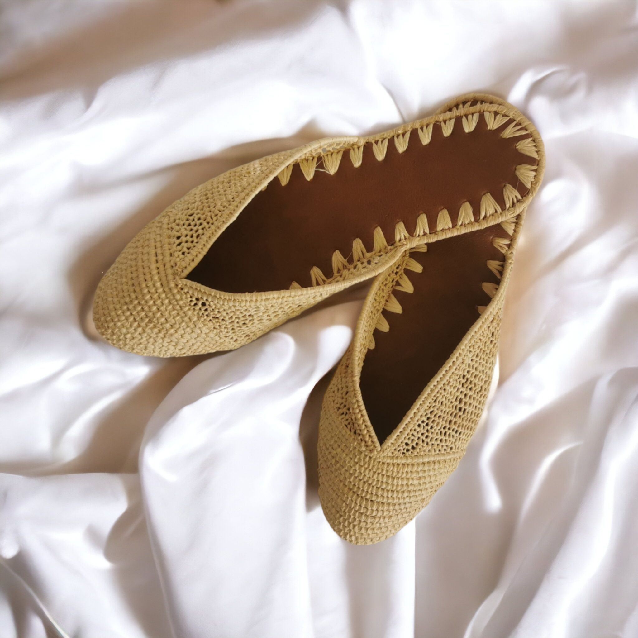 Berberparadise - Wholesale Sandals - Women's - Boho Sandals in natural raffia3