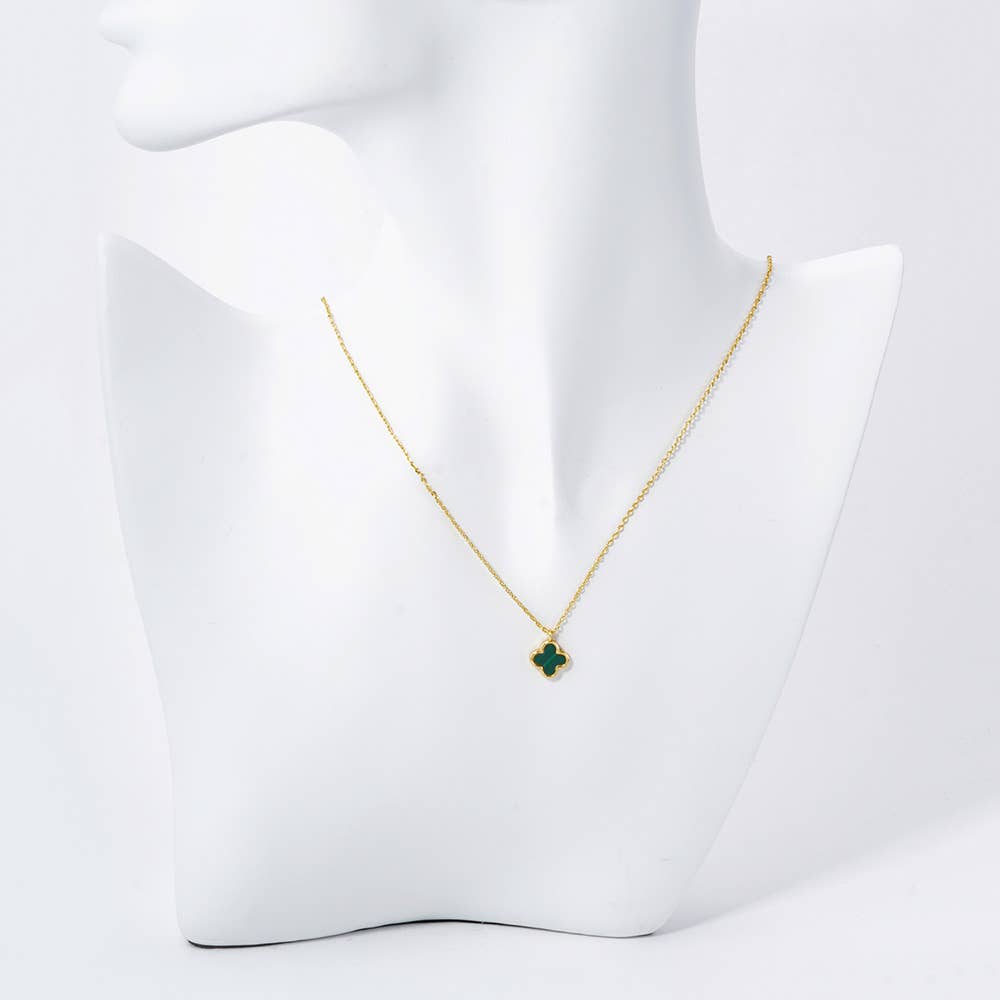 Sensibling Corp. - Wholesale Pendant/Charm Necklace - Gold Dipped Quatrefoil Pendant Necklace18