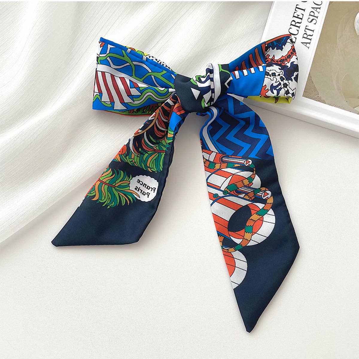 ACCITY - Wholesale Scarf - Women's - RETRO LONG TIE BAG HANDLE RIBBON SCARF_CWASC072213