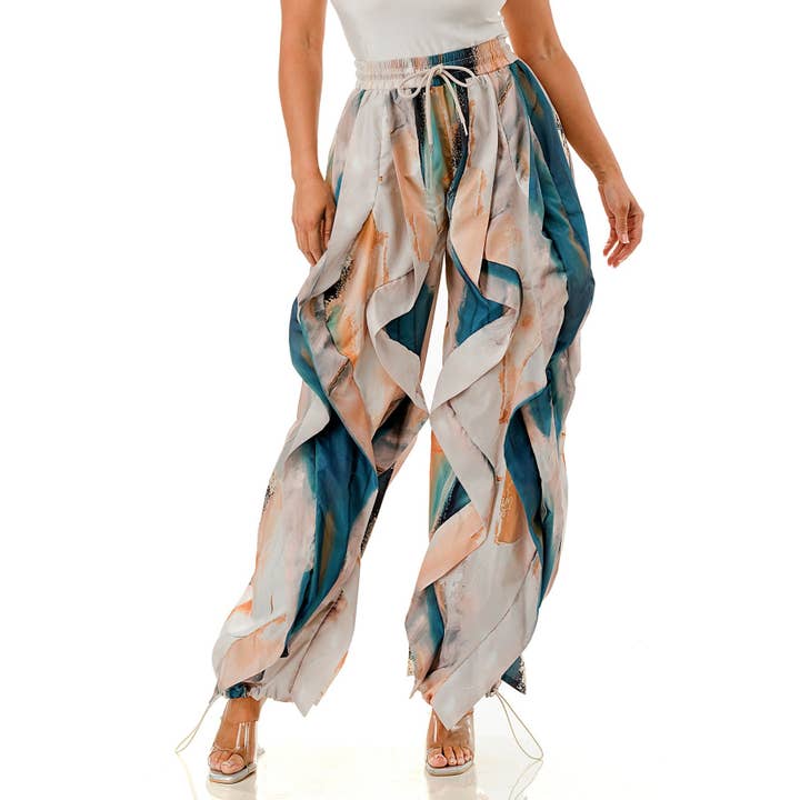 Black Pearl Clothing - Wholesale Pants - Women's - RUFFLED DREAMS PLUS JOGGERS4