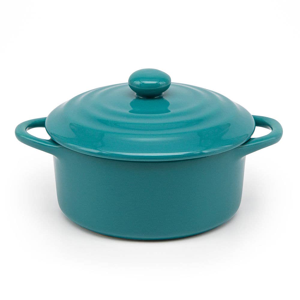 Kook - Wholesale Baking Dish - Kook Mini Casserole Dishes & Lids, Ceramic, 12 oz, Set of 48