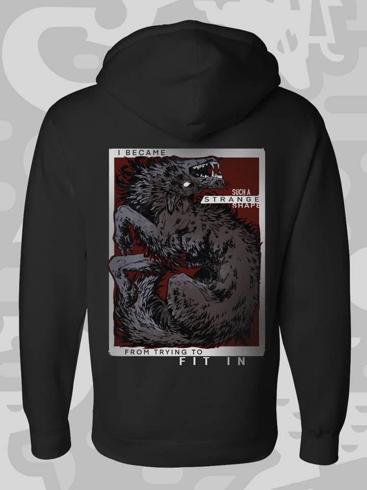 Kirin Koncept - Wholesale Hoodie - Unisex - Strange Shape - Black Hoodie1