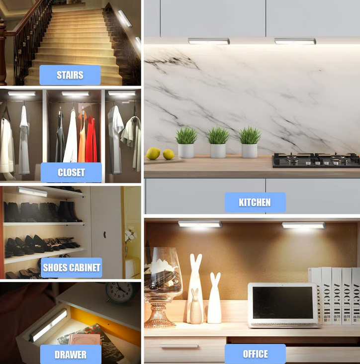 LEPOTEC INC - Wholesale Light Bulb/Puck - 6 Pack Wireless Motion Sensor Under Cabinet Light2