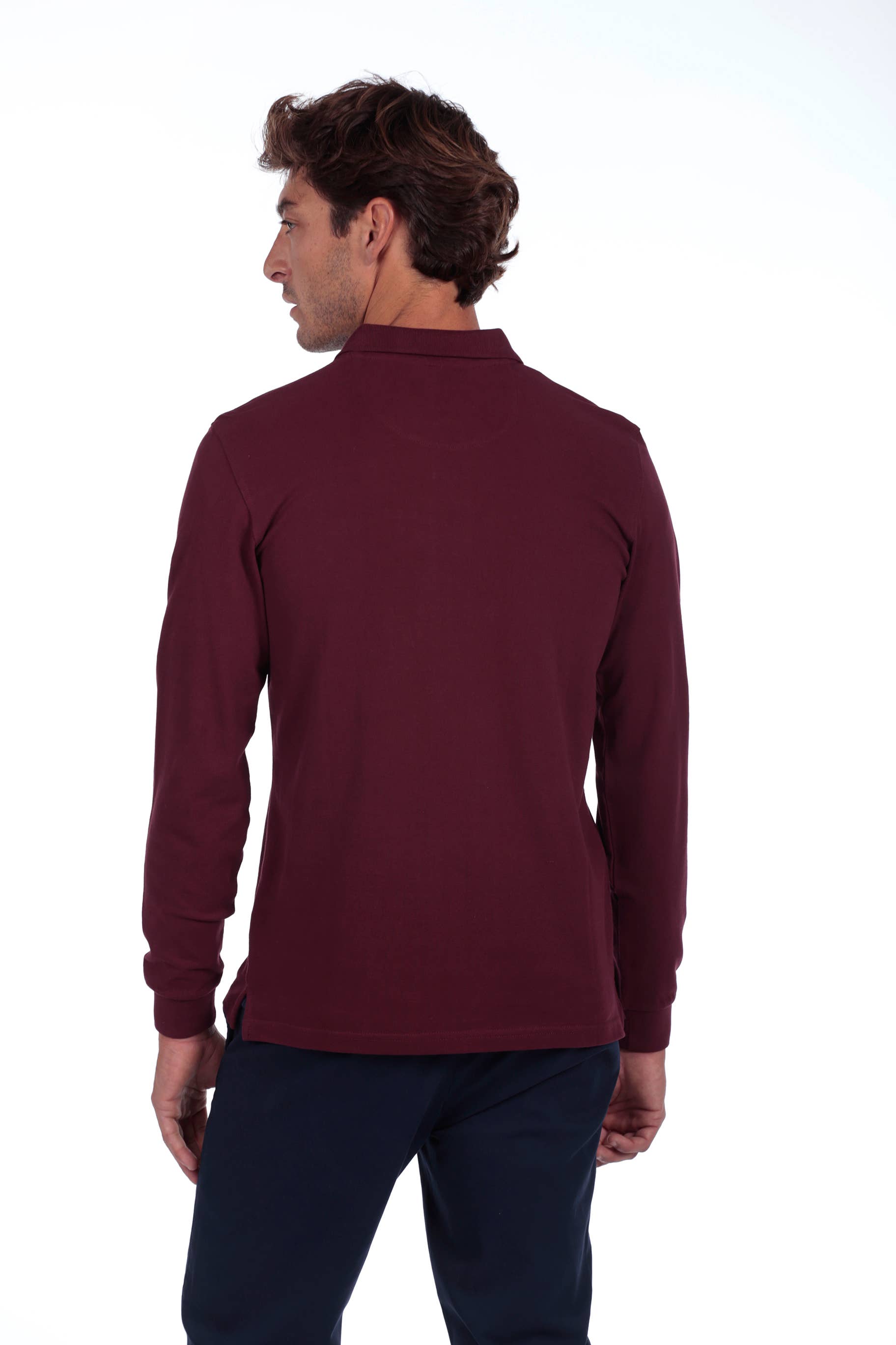 The Time of Bocha - Wholesale Polo - Men's - Men's Basic Polo The Time Of Bocha QI1PPOLO-BURGUNDY1