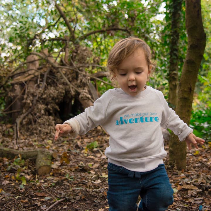 WE MAKE OUR OWN ADVENTURE - Toddler + Youth Sweatshirt for wholesale by Little Mate Adventures