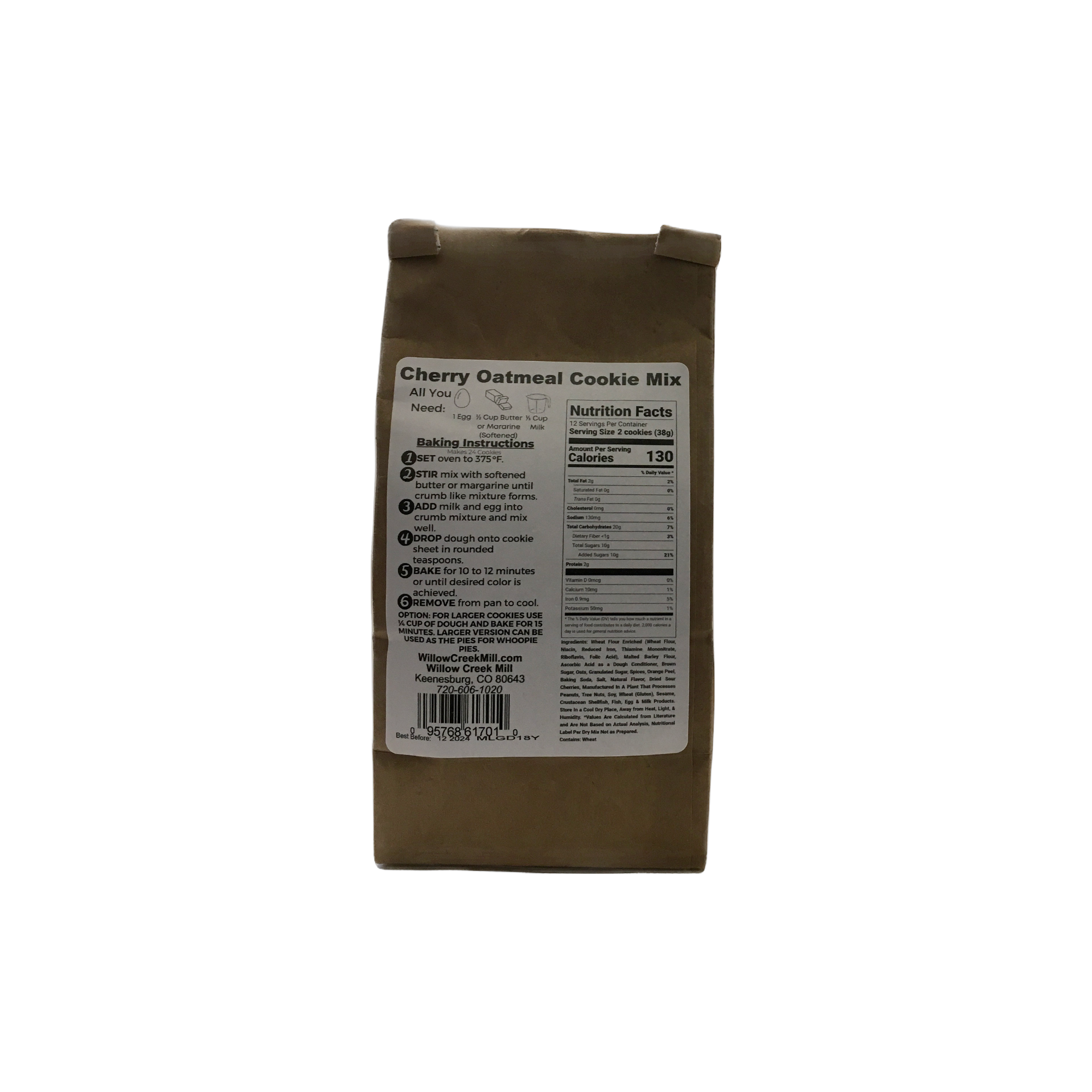 Willow Creek Mill - Wholesale Cookie Mix - Willow Creek Mill Cherry Oatmeal Cookie Mix2