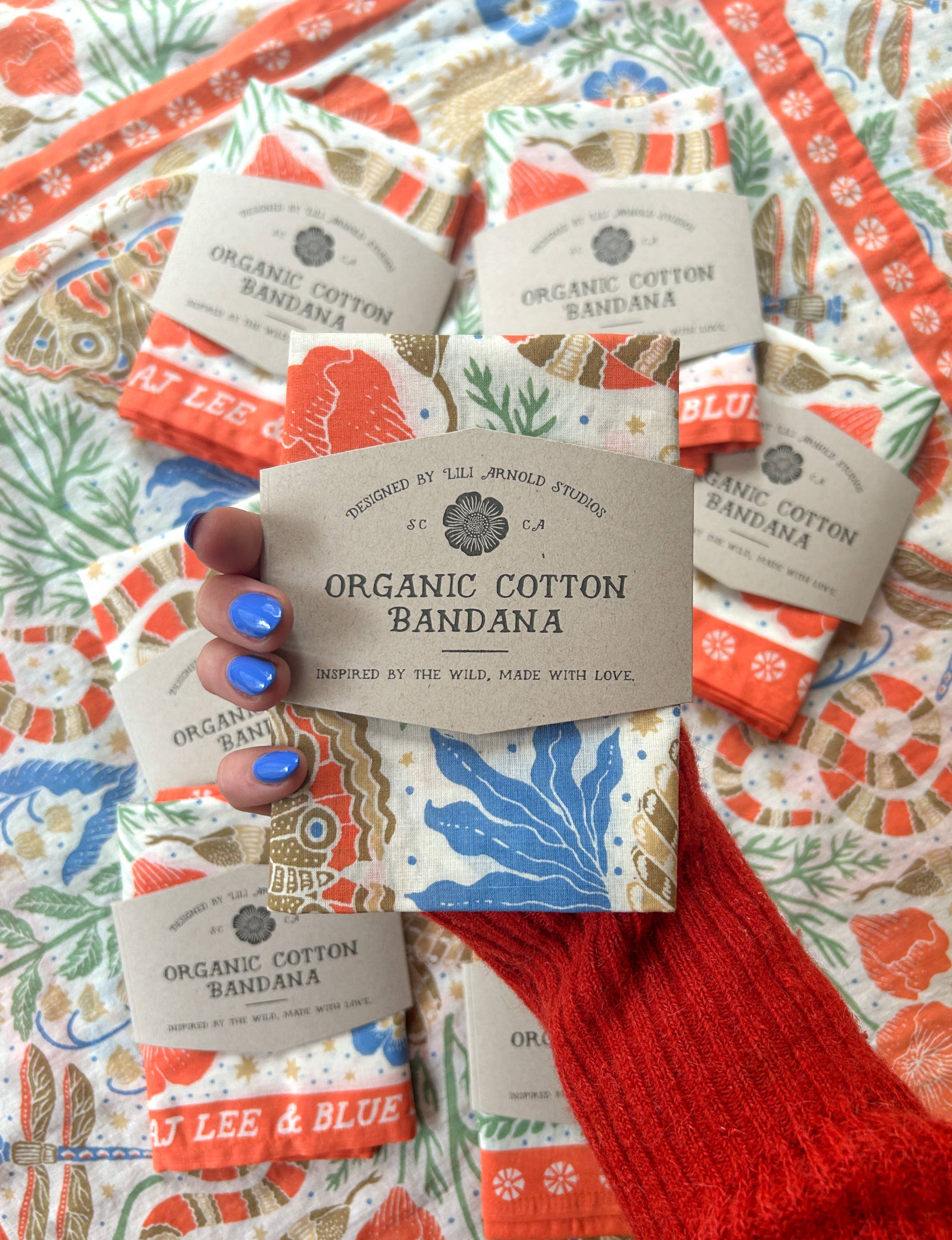 Lili Arnold - Wholesale Bandana - Women's - Lightweight Organic Cotton Bandana4