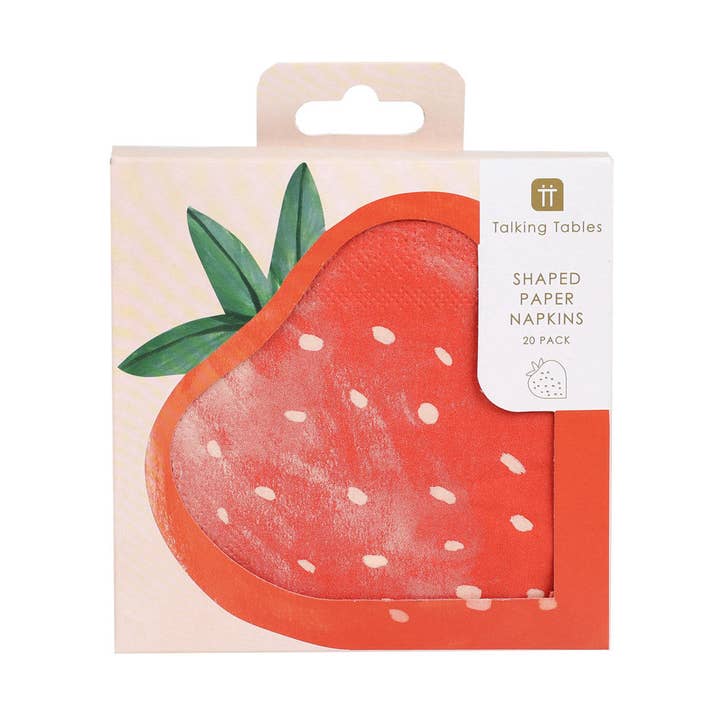 Guardanapos de Papel em Forma de Morango Bon Appetit - Pack de 20 por atacado de Talking Tables EU