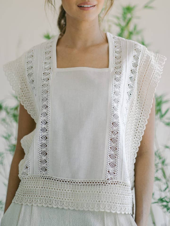 HAZ TU PEDIDO ANTICIPADO - Blusa Fan - Blanca para venta al por mayor de Coba by DKH