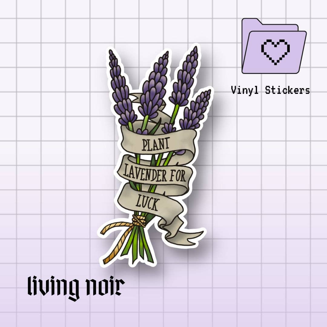 Living Noir - Wholesale Sticker - Witchy Lavender Practical Magic Sticker1