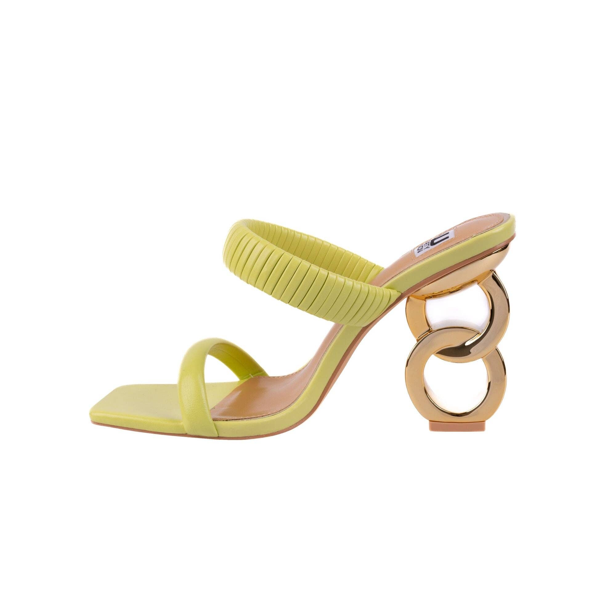 LADY COUTURE – Engroshandel Højhælede sko - Dame – Ninety Union RADDLE metalhæl plisseret tobåndsglide7