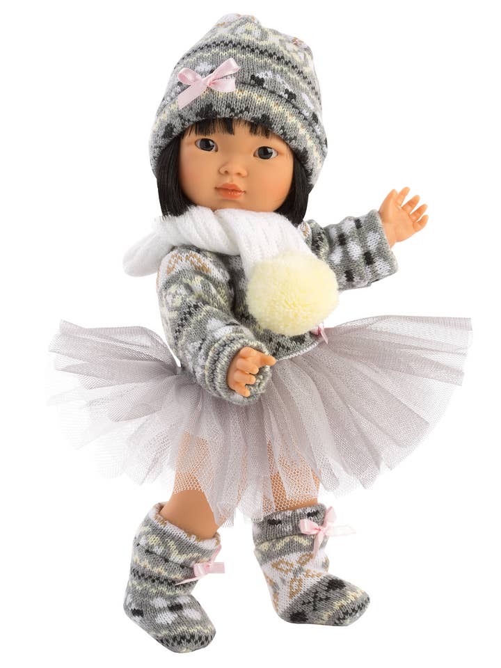 11" Winter Tutu Fashion Doll Aja for wholesale by Llorens