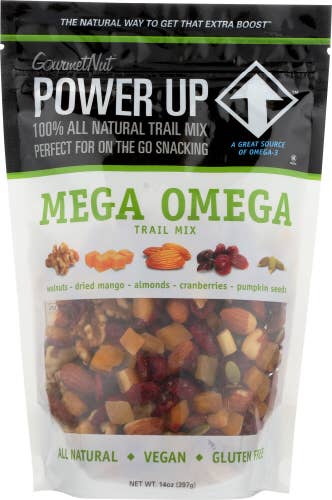 KeHE Distributors, LLC - Wholesale Trail Mix - Power Up Mega Omega Trail Mix, 14 oz