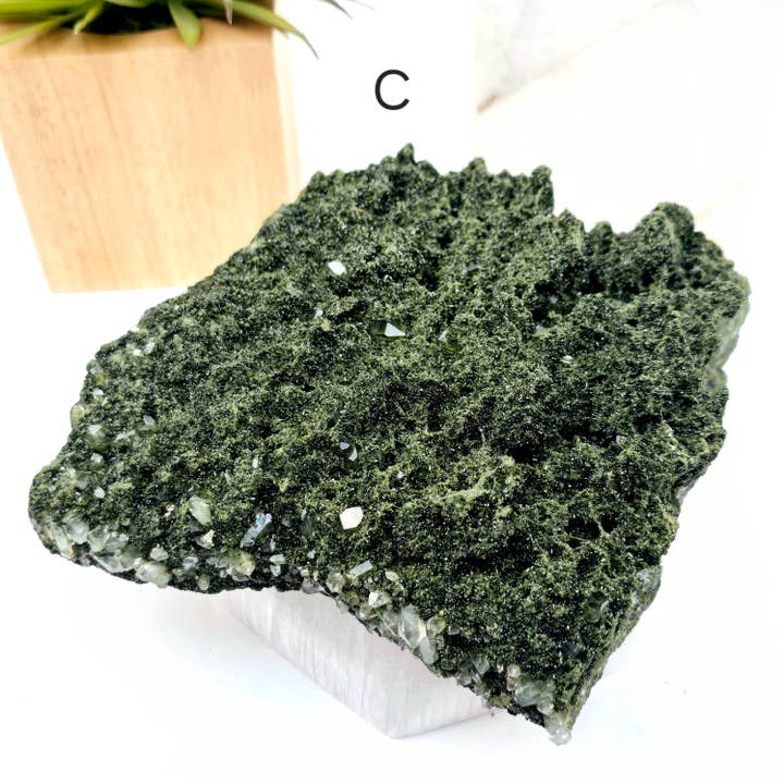 Rock Paradise - Wholesale Spiritual Stone/Crystal - Forest Epidote with Quartz Crystal Cluster from Turkey - You Choose6