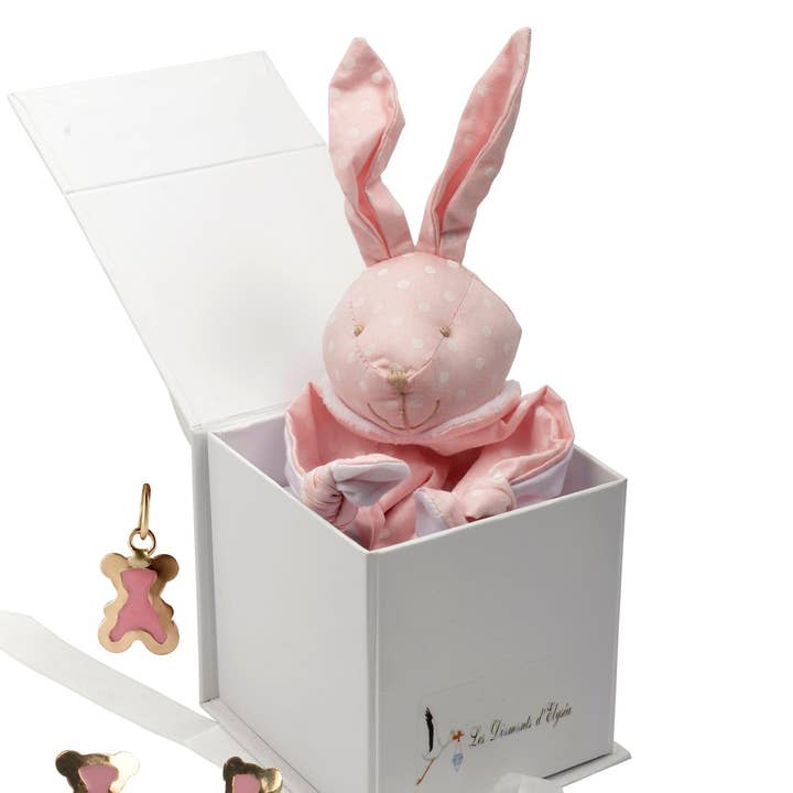 CONJUNTO DE JOYAS OSITO ROSA para venta al por mayor de Les Bebes d'Elysea