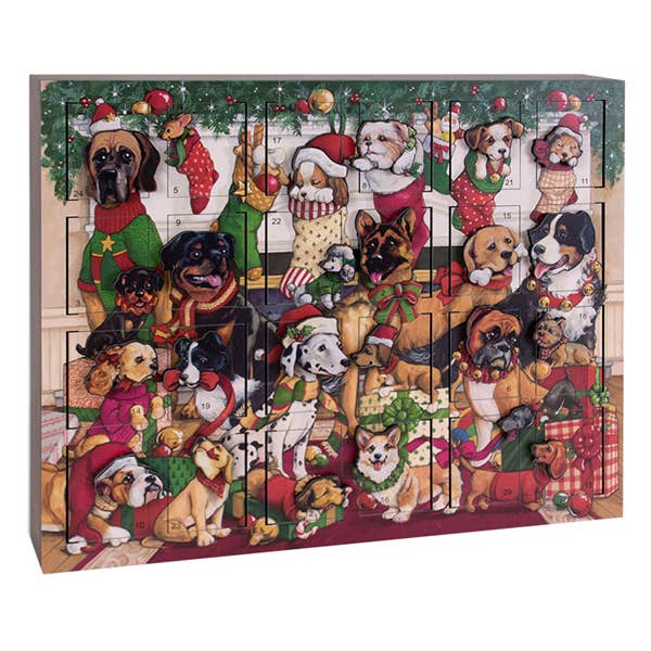Byers' Choice Ltd. Dog Christmas Advent AC22 (New 2026) for wholesale by Byers Choice
