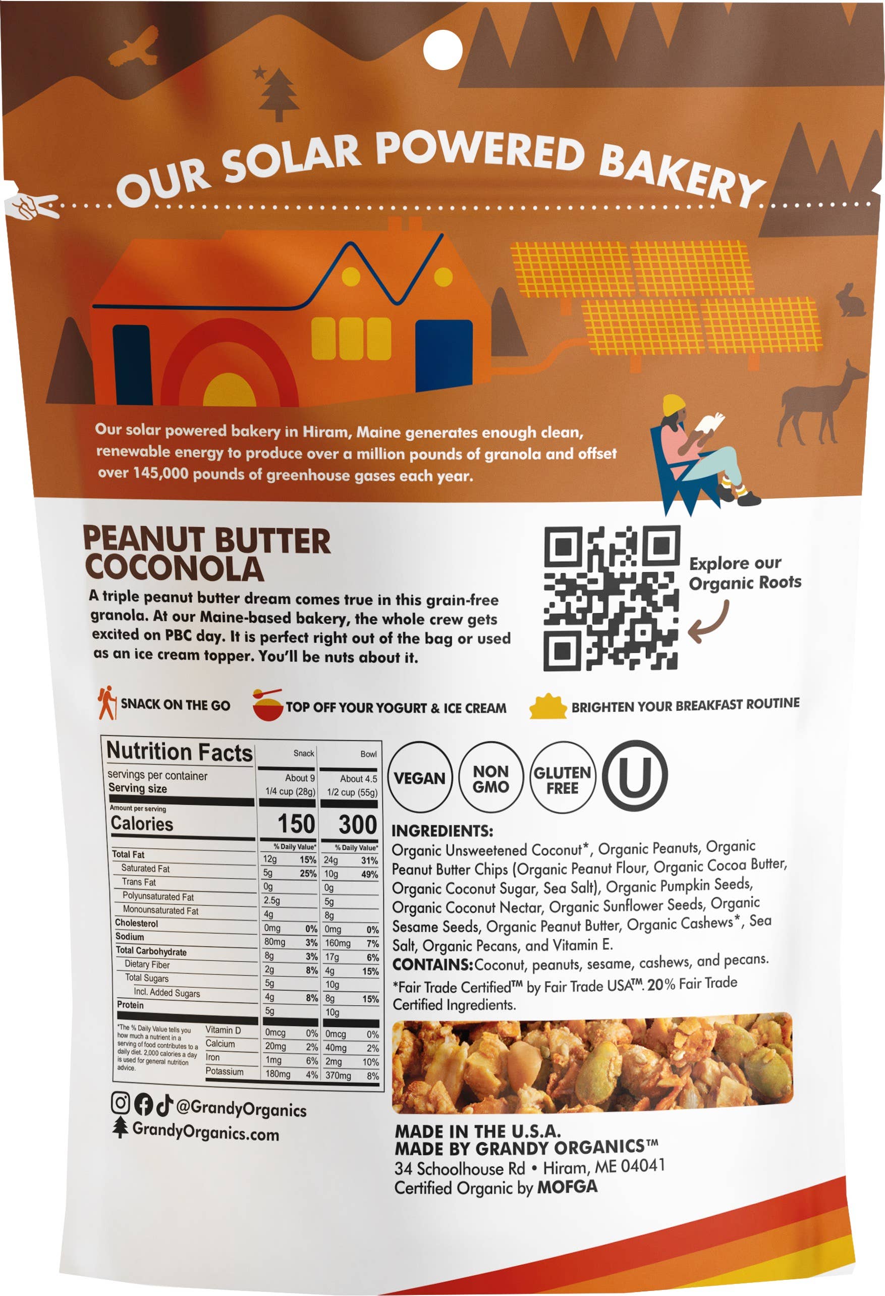 Grandy Organics - Wholesale Granola - Peanut Butter Coconola - Grain Free Granola1