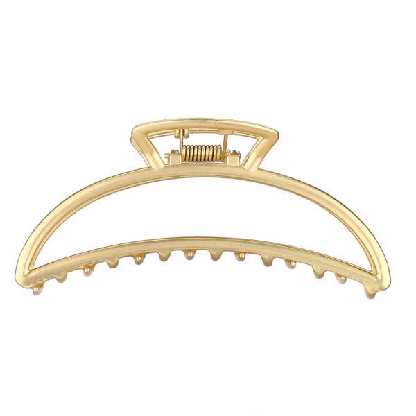 Ladies Metal Goldtone Hair Claw Hair Accessory for wholesale by Nima Accessories Inc