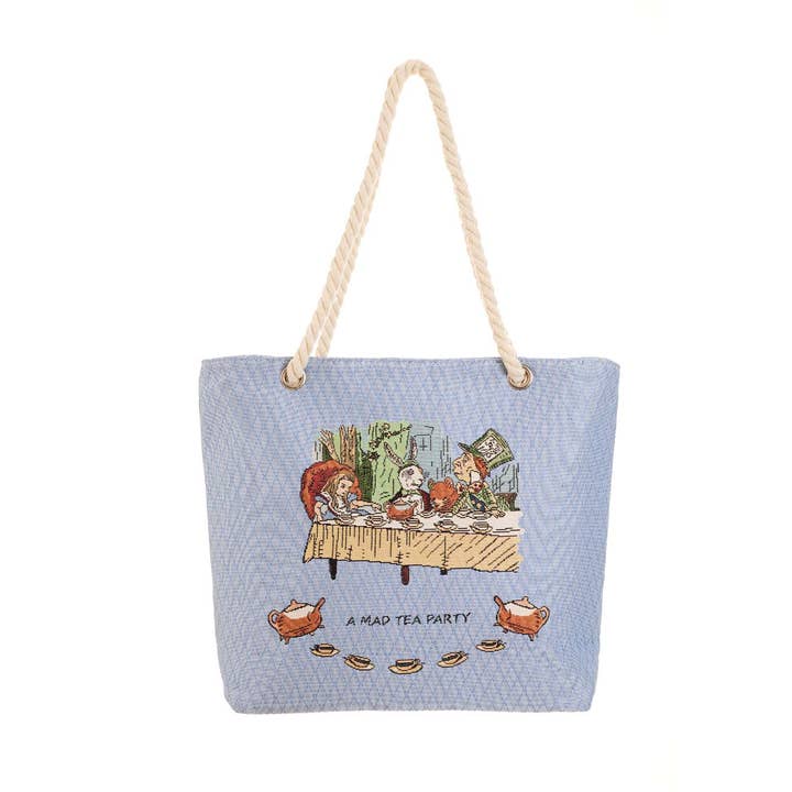 Alice in Wonderland Tea Party - Beach Bag for wholesale by Signare Tapestry