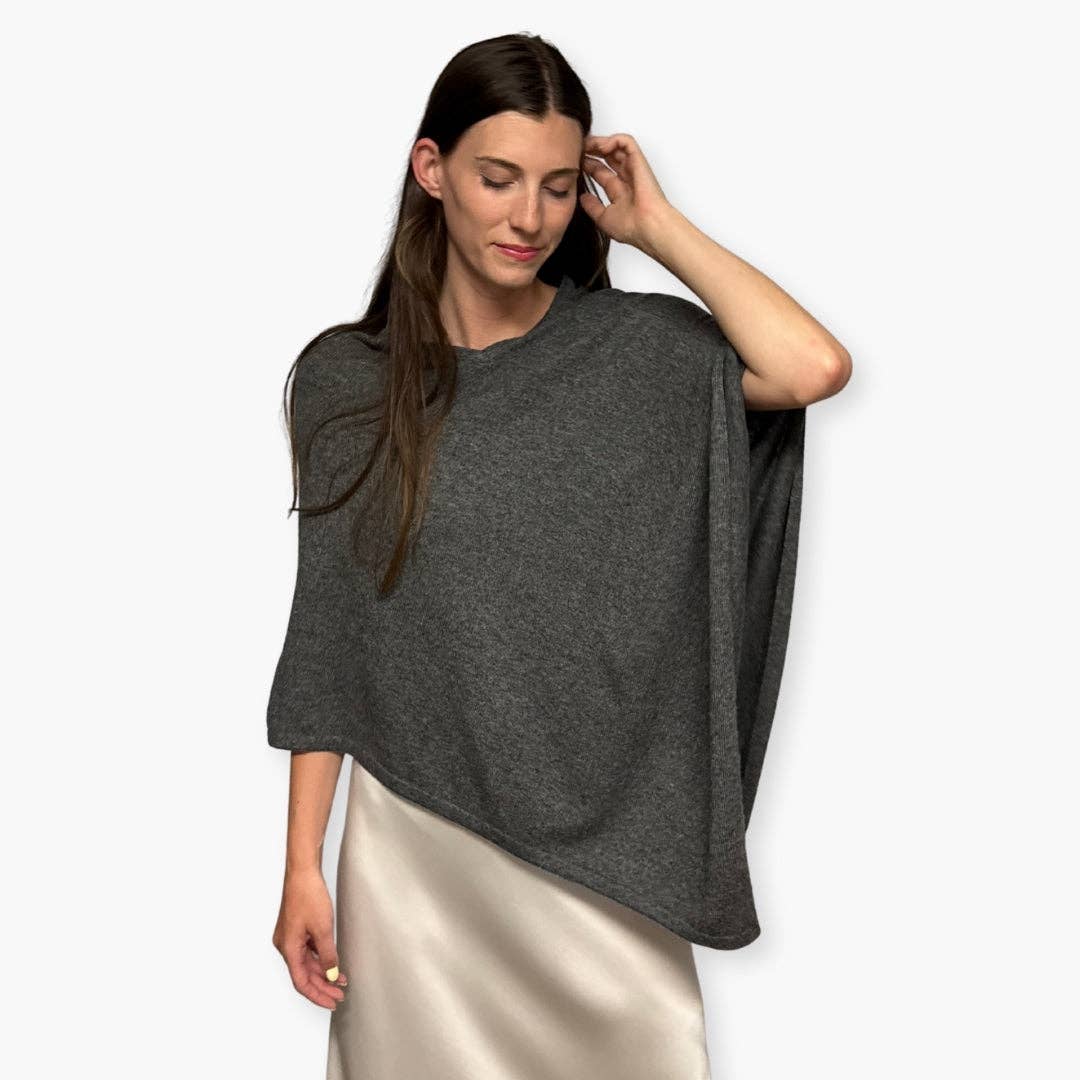 Humble Hilo - Wholesale Poncho - Women's - Humble Hilo Handloomed Cashmere Poncho, Classic10