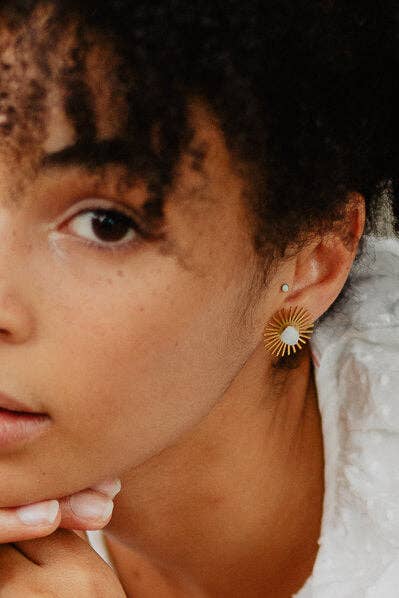 Peter and June - Venta al por mayor Pendientes de botón/aretes de poste - Sommar - Tachuelas con capas0