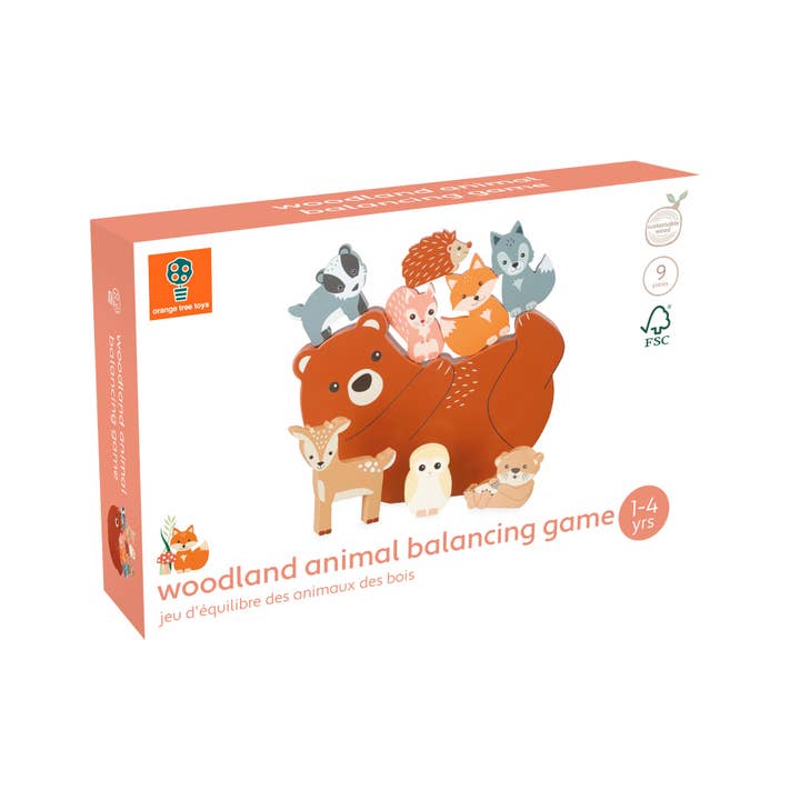 Orange Tree Toys – wholesale Wood toy – Child – Woodland Animal Wooden Balancing Game5