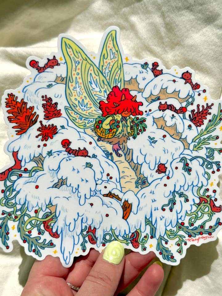 Chestnut Fairy Large Sticker for wholesale by Natalie Andrewson