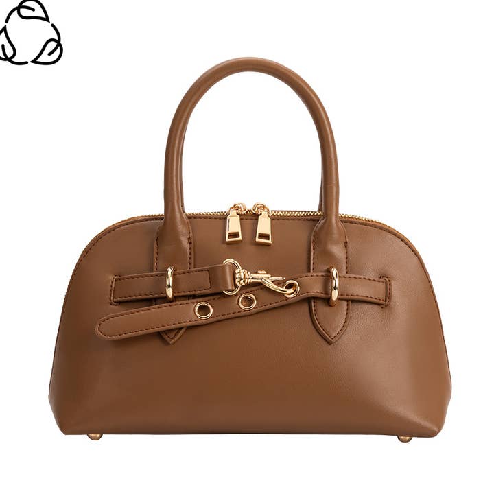 Sac à poignée supérieure vegan recyclé Rue Mocha pour la vente par Melie Bianco