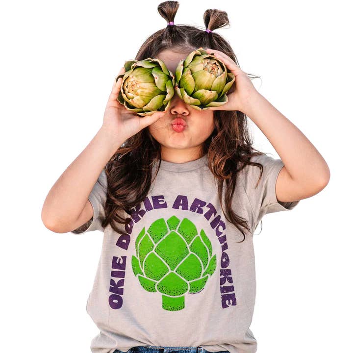 Okie Dokie Artichokie Kids Tee for wholesale by Rivet Apparel Co.