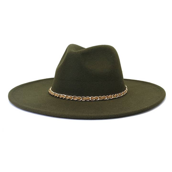 Suzie Q USA - Wholesale Fedora - Women's - Camel Chain Big Brim Peach Heart Top Hat14