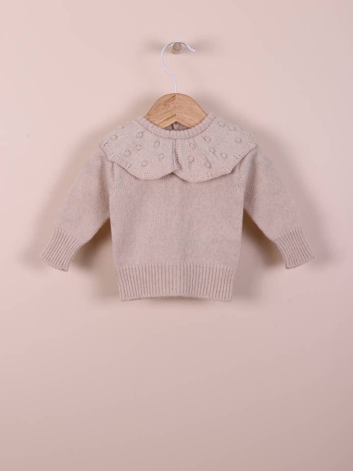 Sweater knitted in wool and cashmere blend | CHRISTMAS TIME for wholesale by Wedoble: sustainable children's fashion