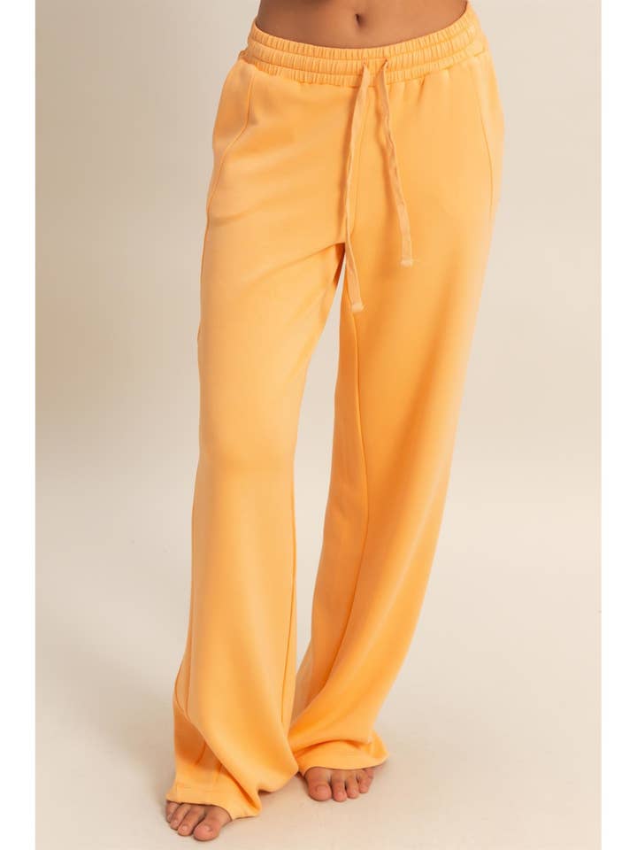 Elastic Waist Wide-Leg Pants for wholesale by HYFVE