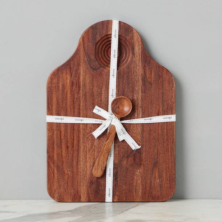 Dutch Dipping Board with Scoop, Large, Natural for wholesale by etúHOME