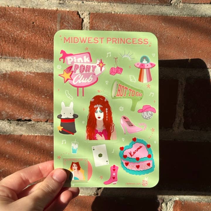 Clem & Co. - Wholesale Phone & Laptop Stickers - Midwest Princess Sticker Sheet2