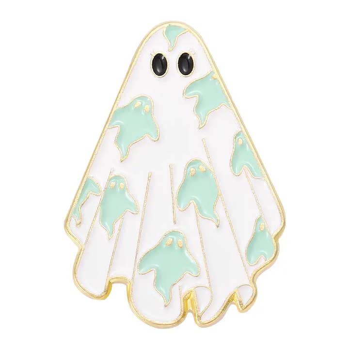 Magnifique Hearts - Wholesale Lapel Pin/Button - BOO Cartoon Ghost Metal Pin - Unique Accessory for Clothing