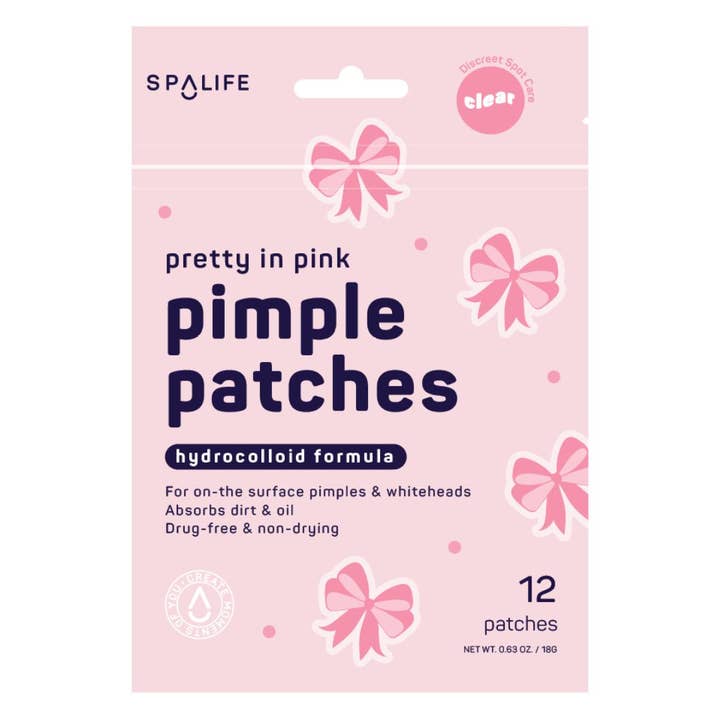 Pretty in Pink Hydrocolloid Clear Pimple Patches for wholesale by My Spa Life