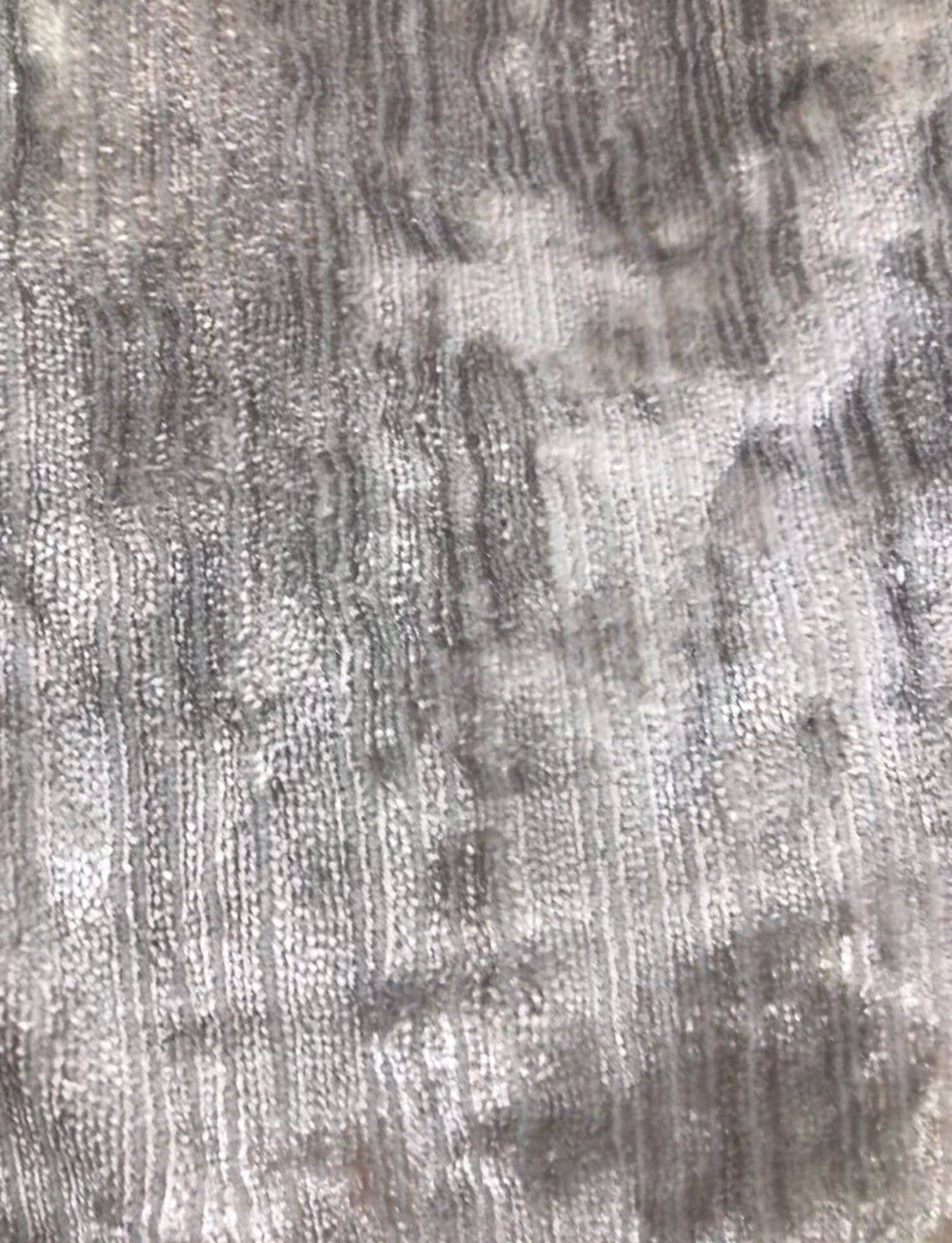 Fancy Styles Fabric - Wholesale Fabric - SWATCH- Designer Italian Crushed Velvet Chenille Upholstery Fabric - Silver Gray7