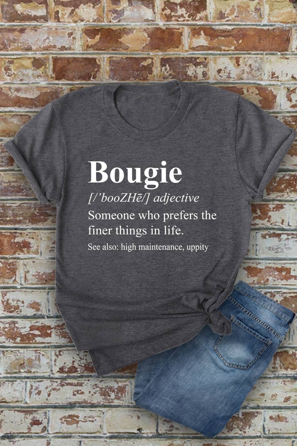 Top Avenue – Engroshandel T-shirt med print - Dame – Bougie Definition, Unisex rundhalset T-shirt3