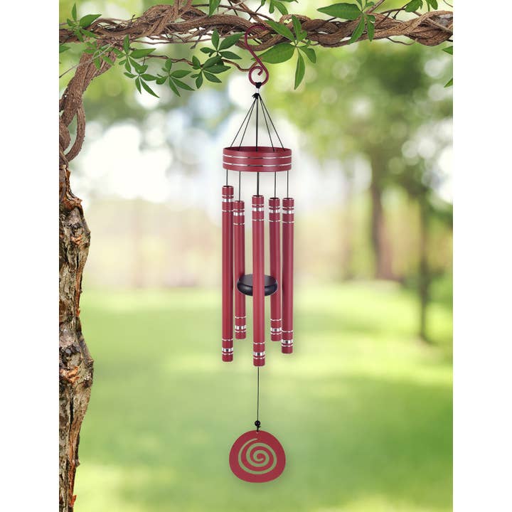 Sunset Vista Designs - Wholesale Wind Chime - 36" Red Wind Chime Garden Decor - 93561