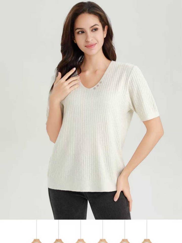 BASIC KNIT T-SHIRT for wholesale by SWEET MAGIC MODA Y COMPLEMENTOS