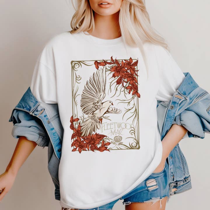 Fleetwood Mac Graphic Tee #9077 for wholesale by Urban Edge Co.